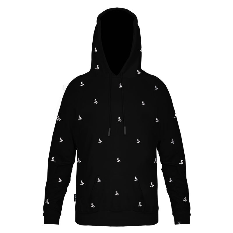 Hoodie Cuervo Blanco